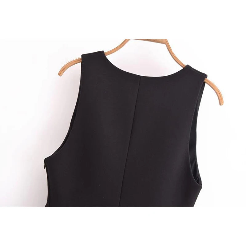 Peplum Tops - Elegant Women's Tops Tank Autumn 2024 Chic V-neck Party Tank Tops Women's Street Fashion Youth Joker Tops