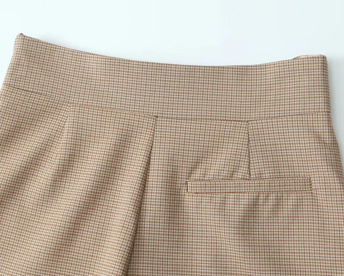 Plaid Shorts Sets for Women 2 Pieces 2025 New Fashion Off Shulder Short Tops Women Suit Two Piece Set Women Outfit