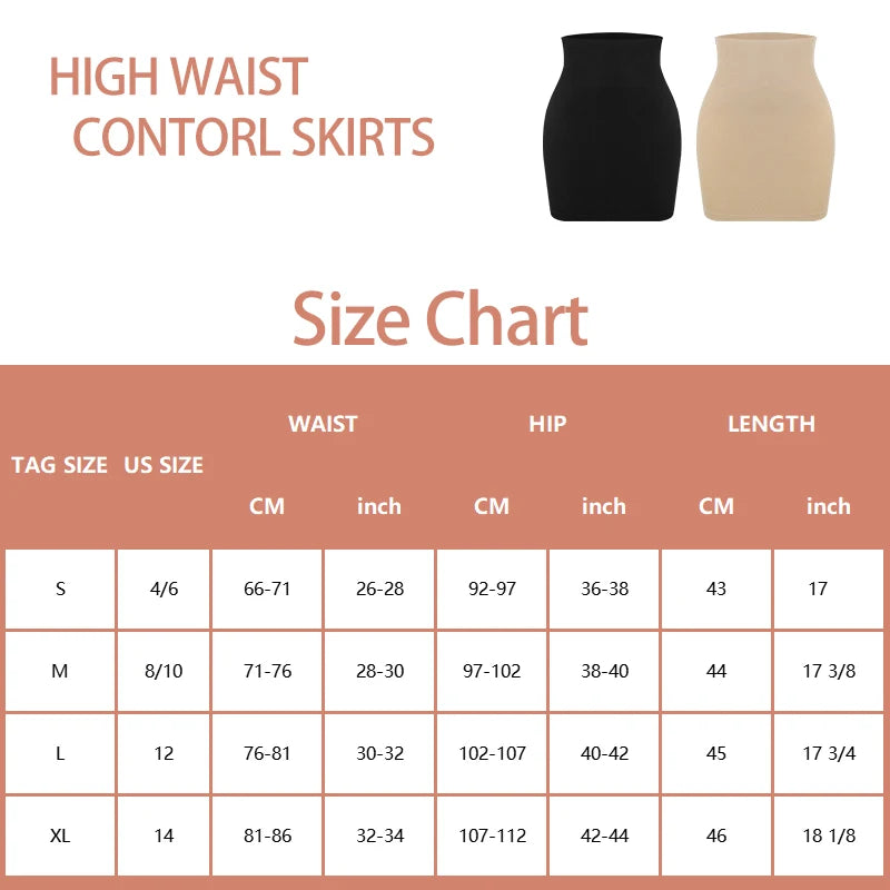Shapers - Half Slips for Under Dress Women Shapewear Tummy Control Slim Waist Body Shaper Half Skirts Thongs 2 in 1 Butt Lifter Underwear