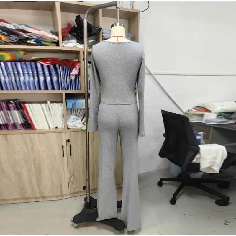 Loungewear - Women Lace Top Pant Suit Casual Bow Lace Up Patchwork Blouse Loose Elastic Waist Trouser Female Sets 2025 Spring Lady Streetwear