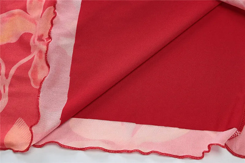 Party Dresses - Halter Deep V Neck Ruffled Sexy Maxi Dress For Women Fashion Sleeveless Backless High Waist Bodycon Club Printed Dress