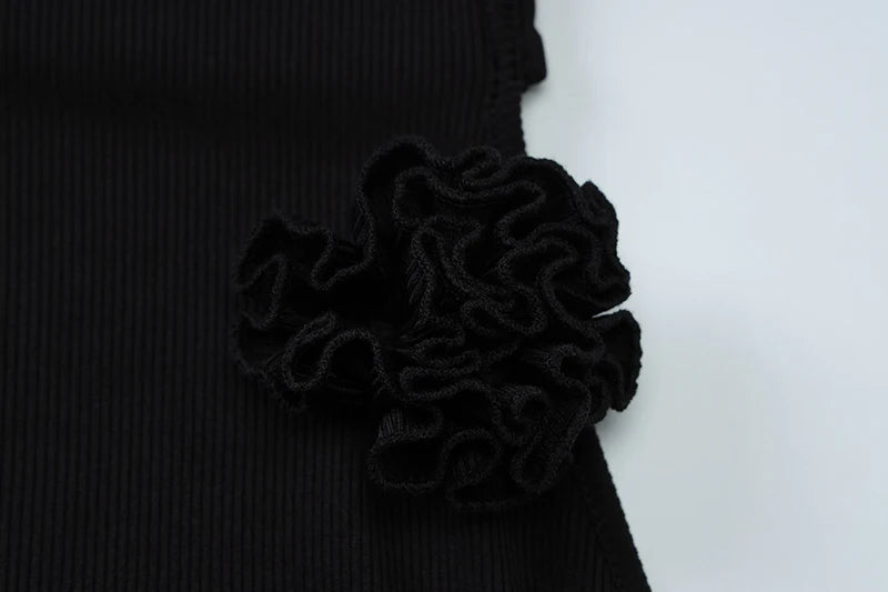 Elegant Dresses - Flower Sleeveless Sexy Maxi Dress For Women Gown Fashion Halter Backless Bodycon Evening Club Long Dress Vestido