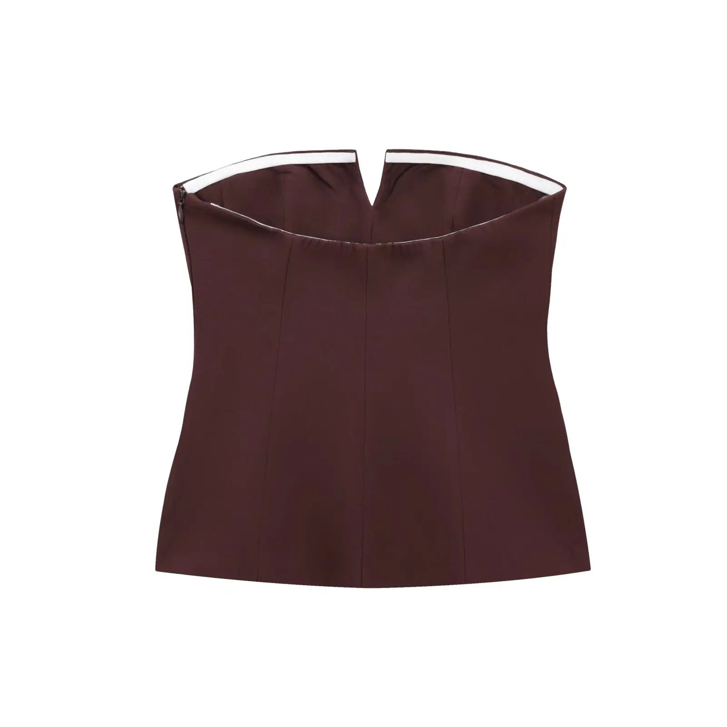 Strapless Tops - Spring Summer Women Strapless Crop 2025 Tops Basic Sleeveless Office Lady Tops Trend Street Classic Solid Tube Tops