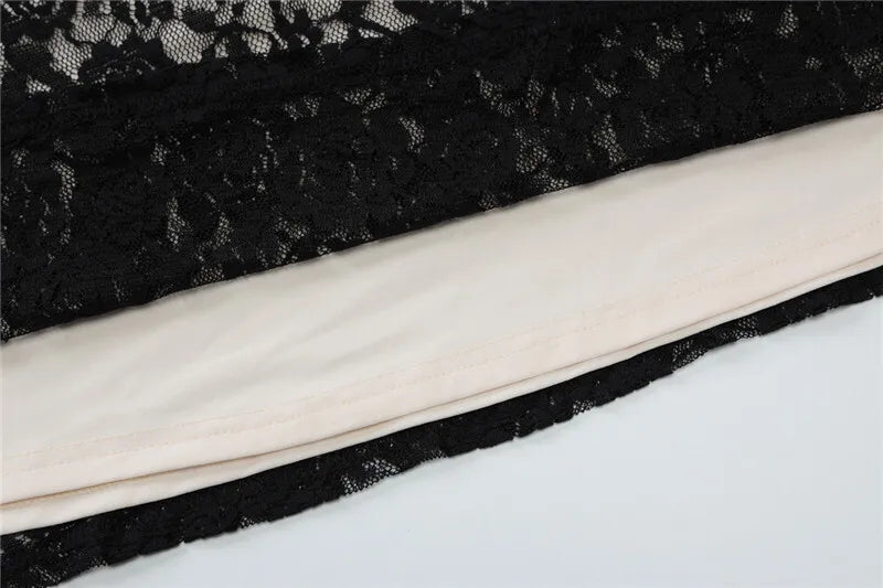 Elegant Dresses - Black Lace Sexy Maxi Dress For Women Slipdress Spaghetti Strap Sleeveless Backless High Waist Bodycon Club Long Dress