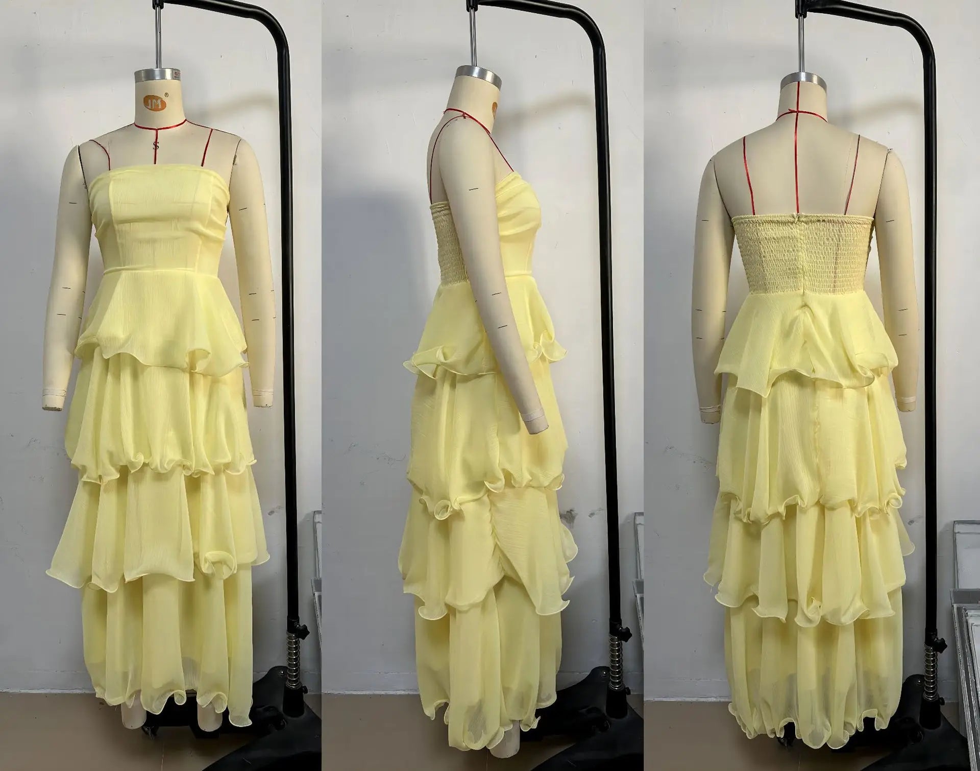 Elegant Dresses - Women's Elegant Tube Top Party Cake Dress Sexy Backless Fashion Solid Color Multi-layered Hem Banquet Dresses Vacation Vestidos