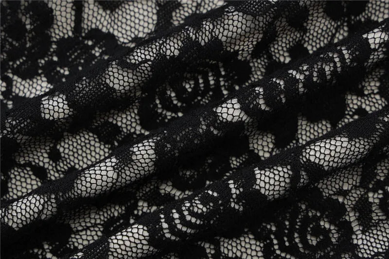 Elegant Dresses - Black Lace Sexy Maxi Dress For Women Slipdress Spaghetti Strap Sleeveless Backless High Waist Bodycon Club Long Dress