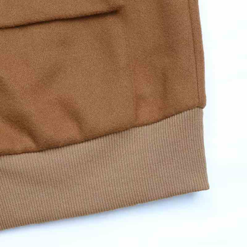 Jackets - Women's Fleece Bomber Jacket with Contrast Pocket