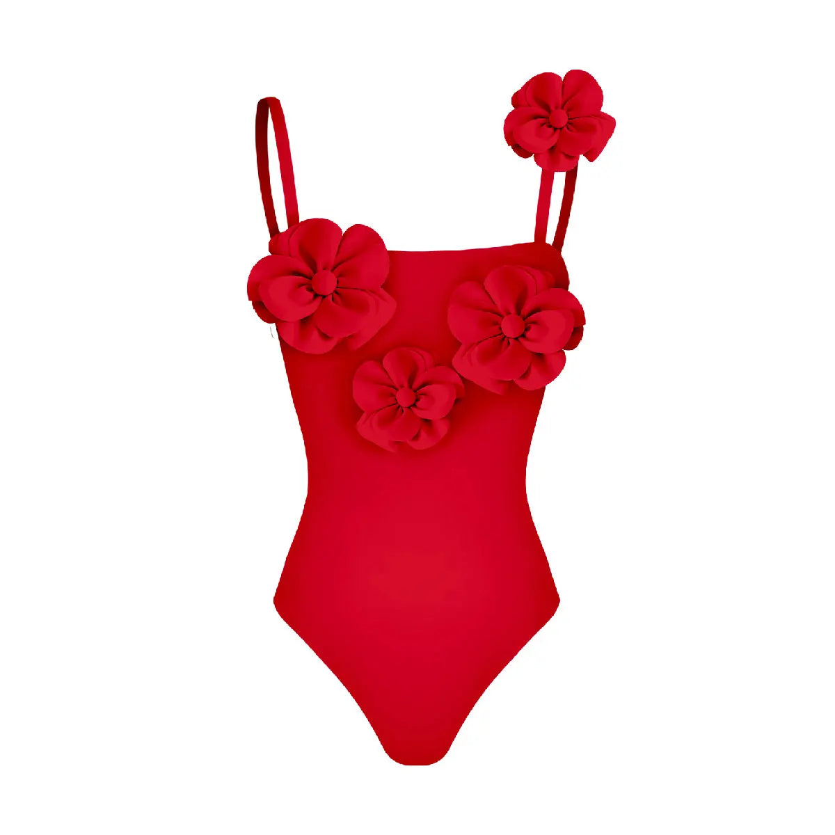 Swimwear - New 2Pcs Flower Swimsuit With Cover Up Women Sexy Swimwear One Shoulder Bikini Female Biquini Push Up Bodysuit Beachwear