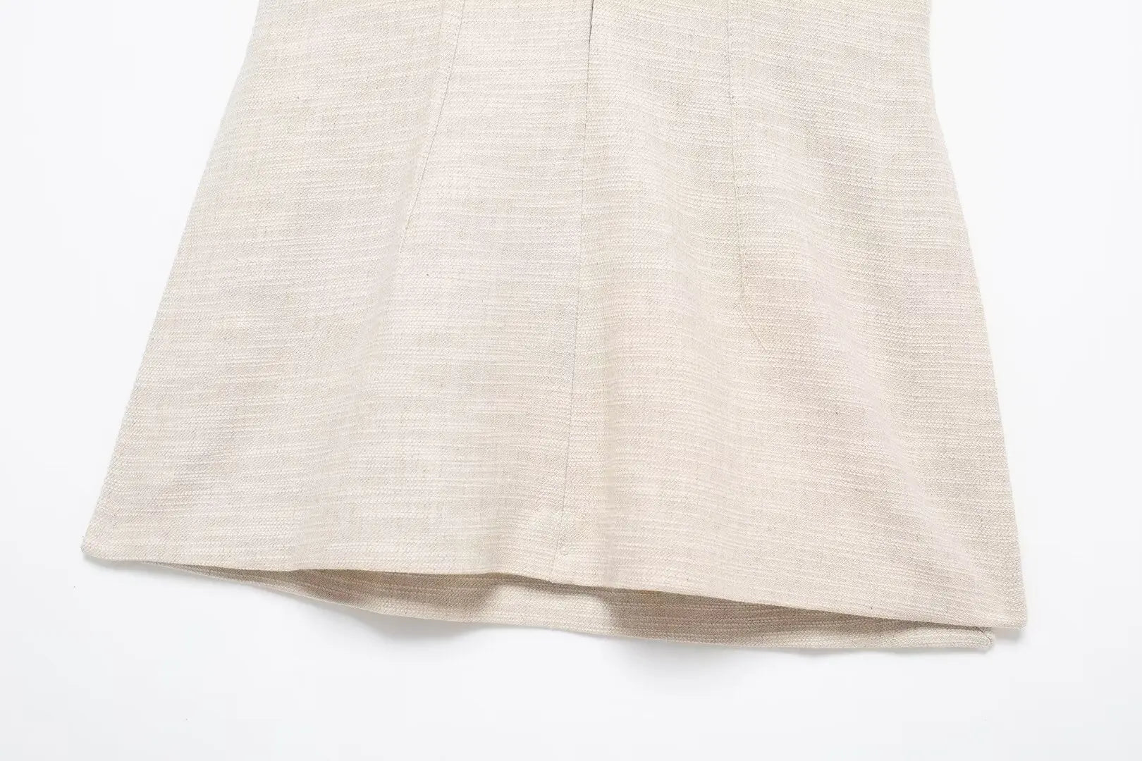 Pants Sets - Women Elegant Solid Slim Back Zipper Side Slit Crop Design Slash Neck Top+High-Waisted Zip-up Loose Long Pant 2 Piece Set