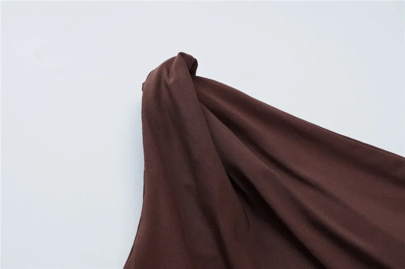 Elegant Dresses - Oblique Shoulder Backless Sexy Maxi Dress For Women Fashion Off-shoulder Sleeveless High Waist Bodycon Club Long Dress