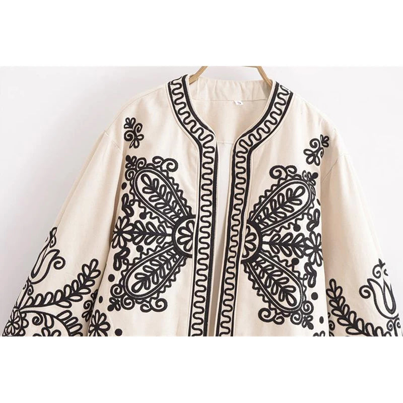 Jackets - Autumn New Jackets Women's 2024 New Chic Embroidery Elegant Young Women's Jacket Coat Fashion Street Joker Holiday Jacket