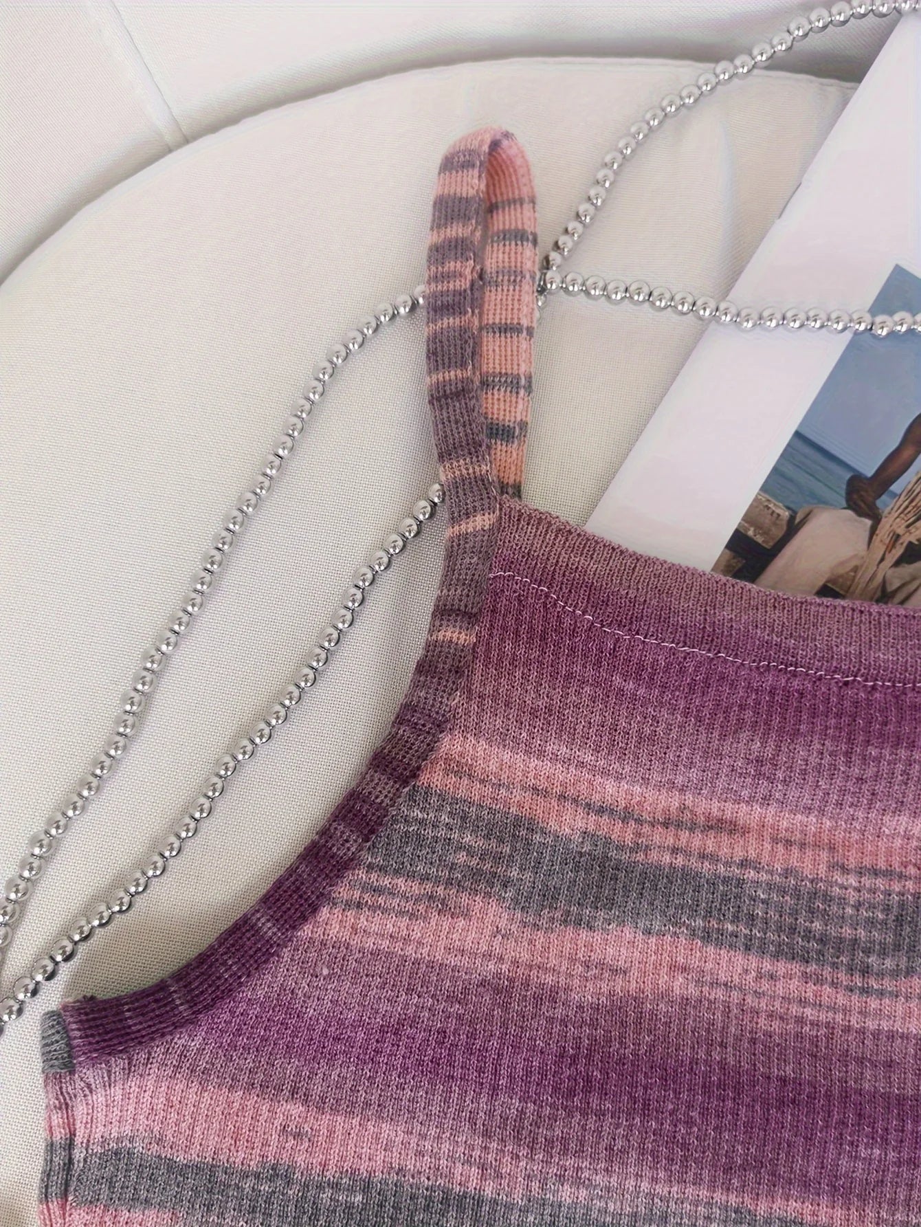 Knit Camis - 2024 Comfortable and Stylish Striped Ribbed Knit Cami Top for Women Sleeveless Square Neck Casual Top Rainbow Crop Top