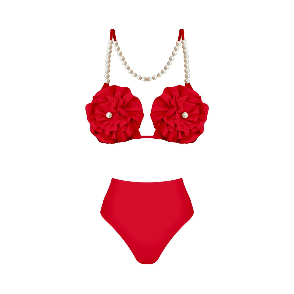 Swimwear - New 2Pcs Flower Swimsuit With Cover Up Women Sexy Swimwear One Shoulder Bikini Female Biquini Push Up Bodysuit Beachwear