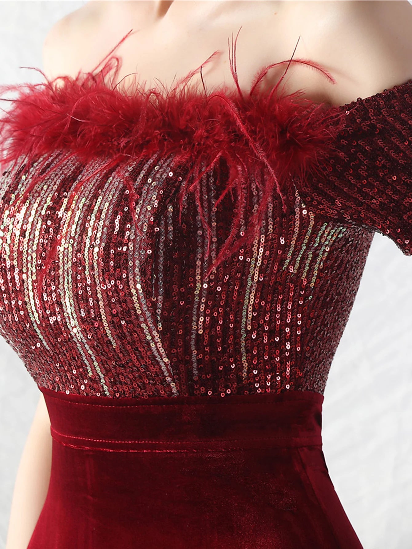 Elegant Dresses - Sexy elegant long wedding evening dresses for women luxury velvet birthday party dress woman maxi sequin summer dress vestidos