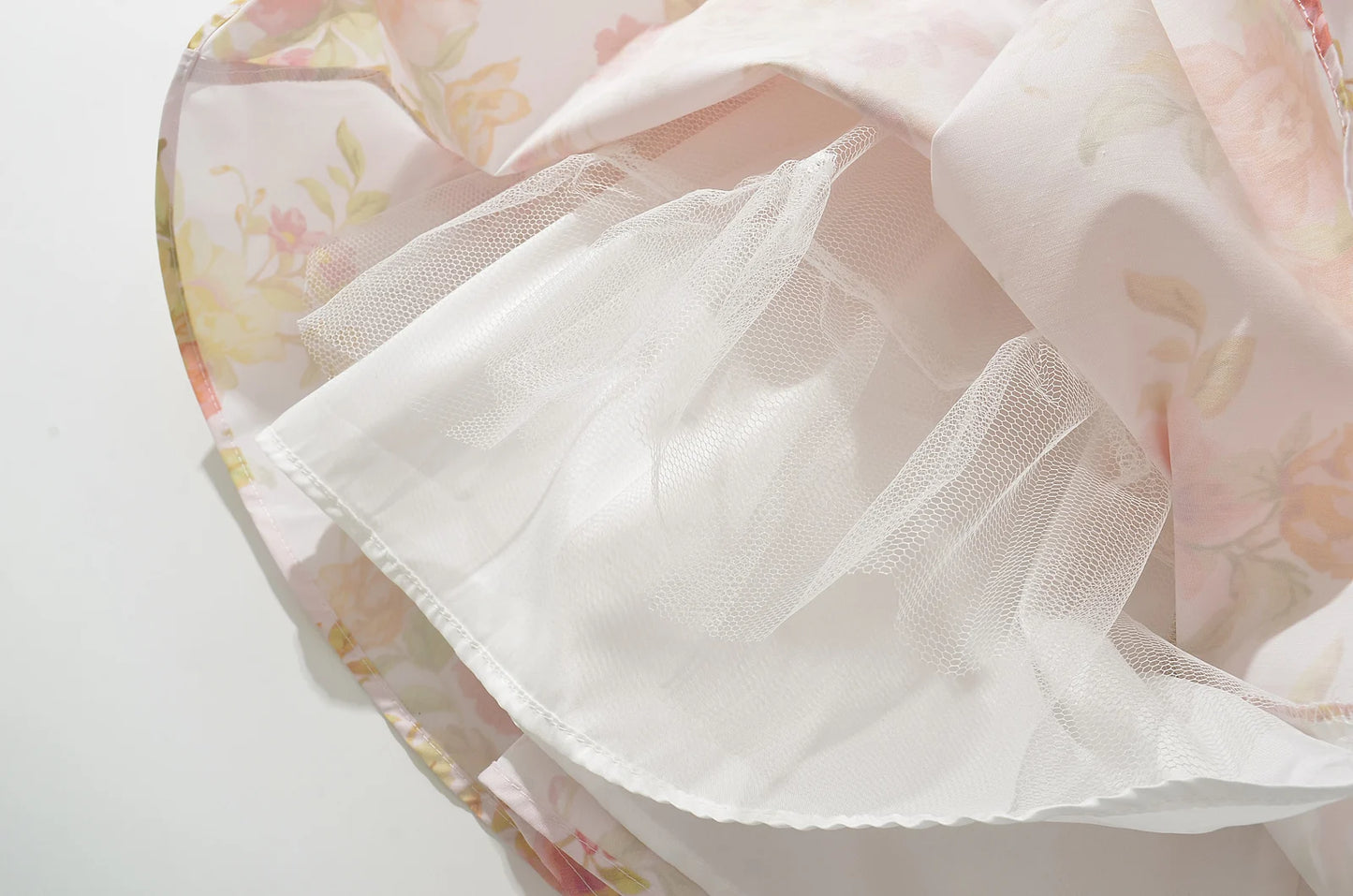 Fit and Flare Dresses - Sexy Pink Flower Print V Collar Sling Dress Women Corset Style Low Waist Folds Hem Ball Gown Swing Mini Tank Robe