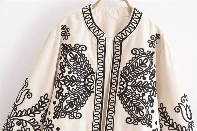 Jackets - Autumn New Jackets Women's 2024 New Chic Embroidery Elegant Young Women's Jacket Coat Fashion Street Joker Holiday Jacket