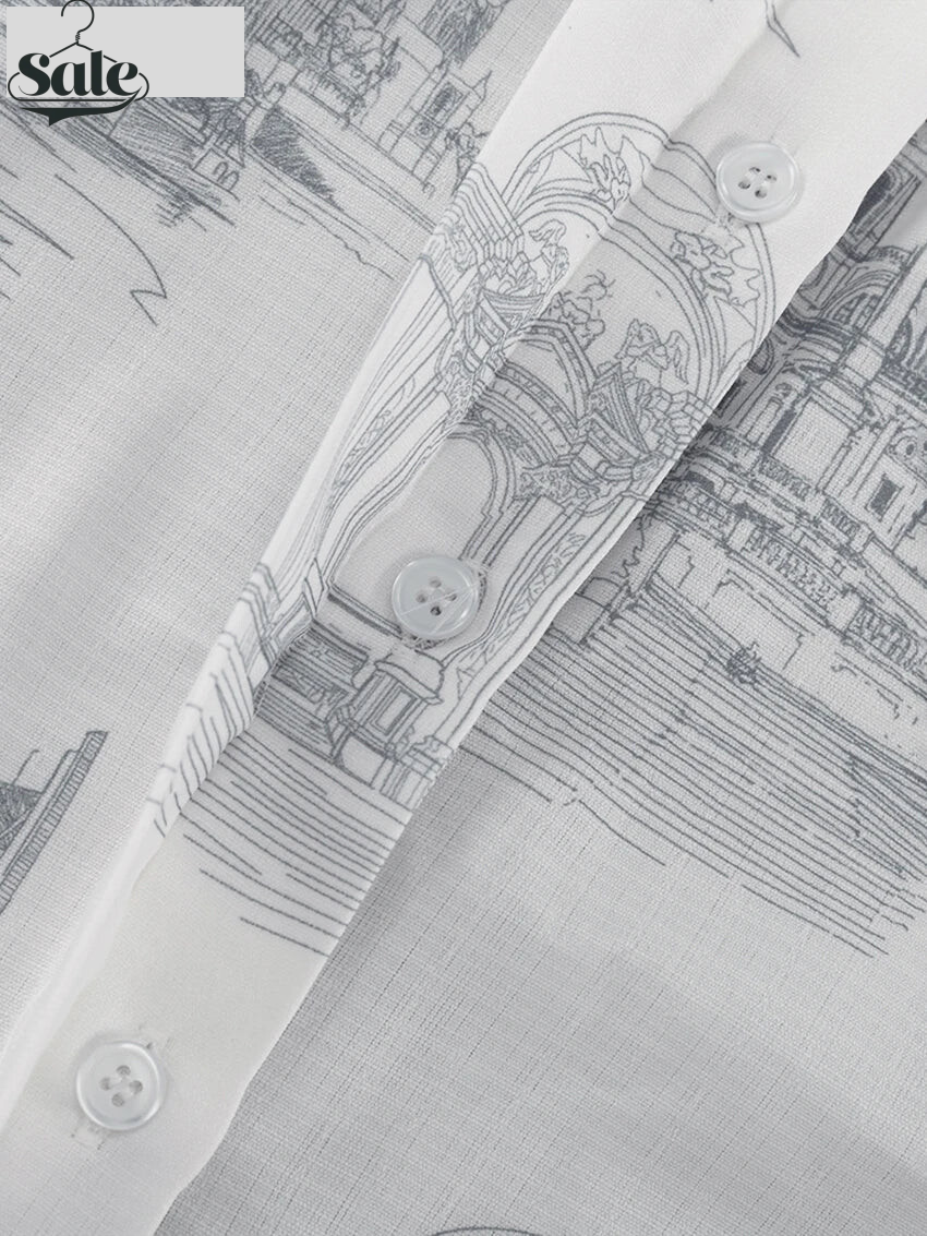 Skirt Sets - Summer Loose Print 2 Piece Sets Women Outfit 2024 Elegant Short Sleeve Shirt With High Waist Lace-Up Mini Skirts Set