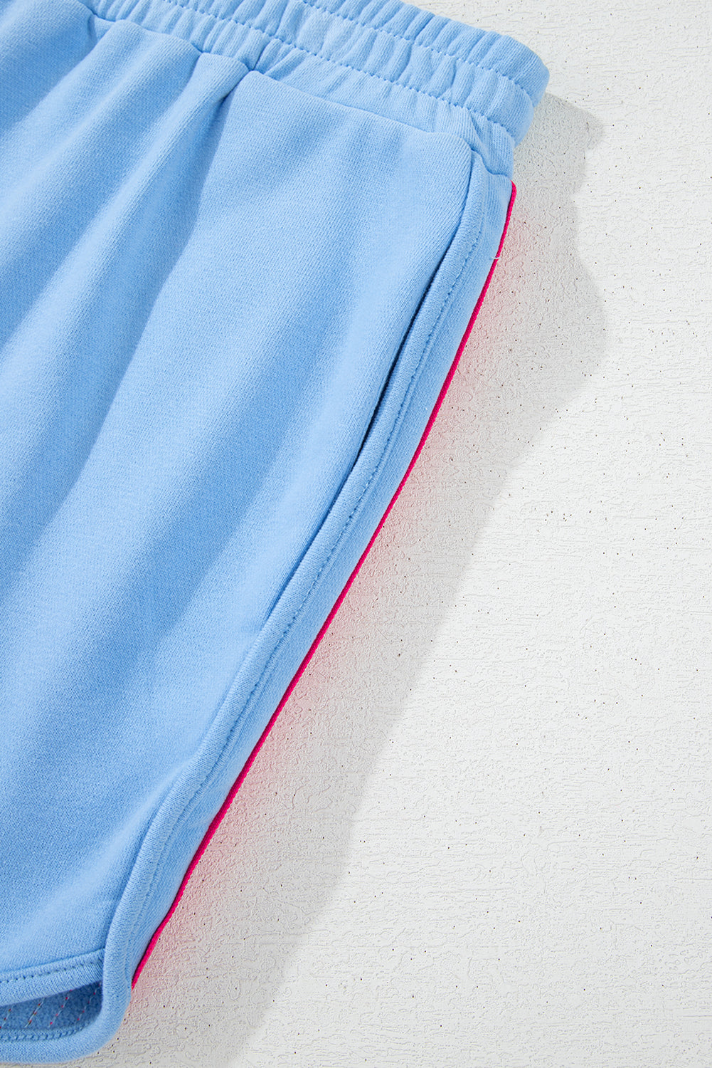 Trendy Striped Cotton Lounge Set with Pullover & Shorts