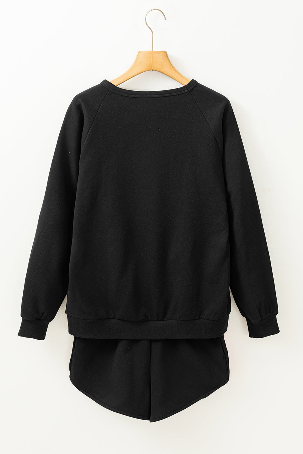 Trendy Striped Cotton Lounge Set with Pullover & Shorts