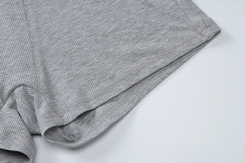 Shorts Sets - Sporty Fitness Crop Top and Shorts Set for Woman