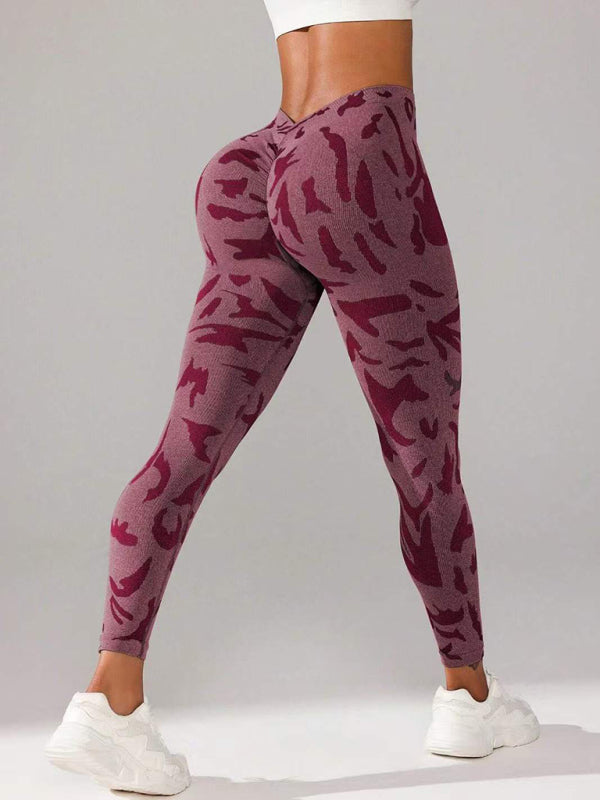 Sporty Pants - Military Camo Sports Leggings for Every Workout