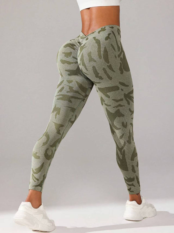 Sporty Pants - Military Camo Sports Leggings for Every Workout