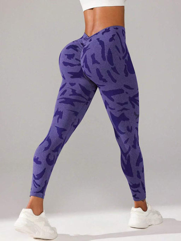 Sporty Pants - Military Camo Sports Leggings for Every Workout