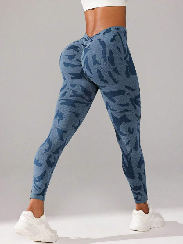 Sporty Pants - Military Camo Sports Leggings for Every Workout