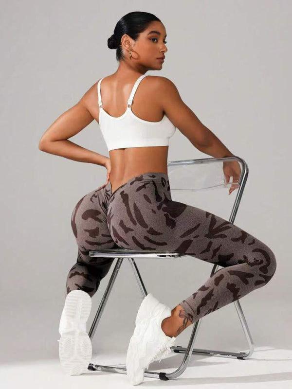 Sporty Pants - Military Camo Sports Leggings for Every Workout
