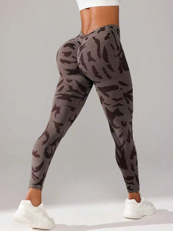 Sporty Pants - Military Camo Sports Leggings for Every Workout