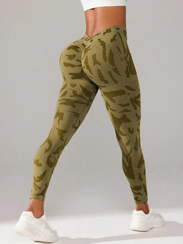Sporty Pants - Military Camo Sports Leggings for Every Workout