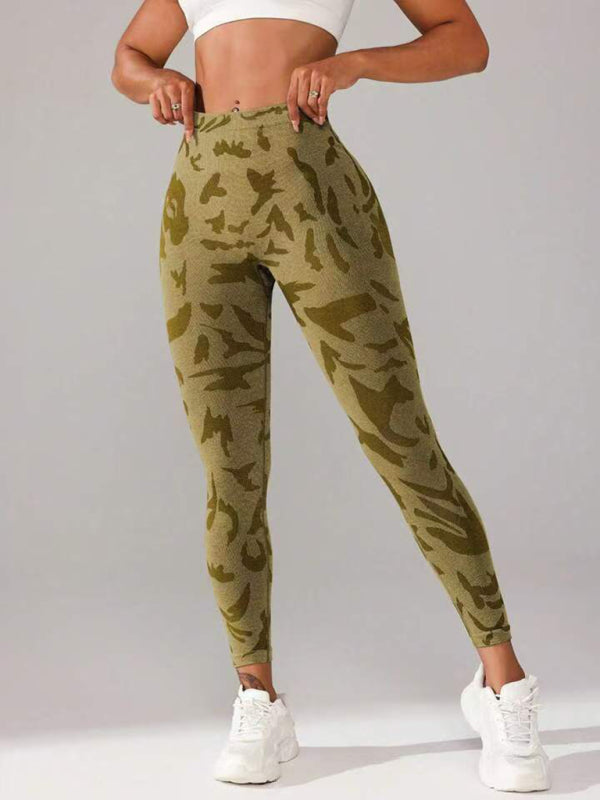 Sporty Pants - Military Camo Sports Leggings for Every Workout