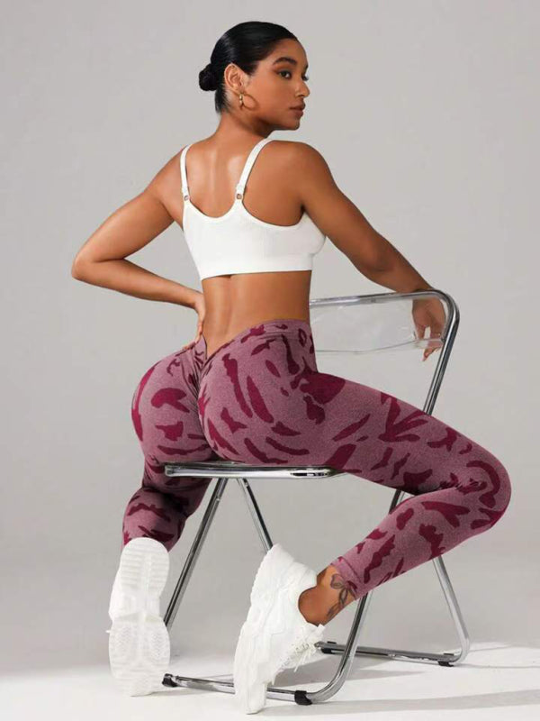 Sporty Pants - Military Camo Sports Leggings for Every Workout