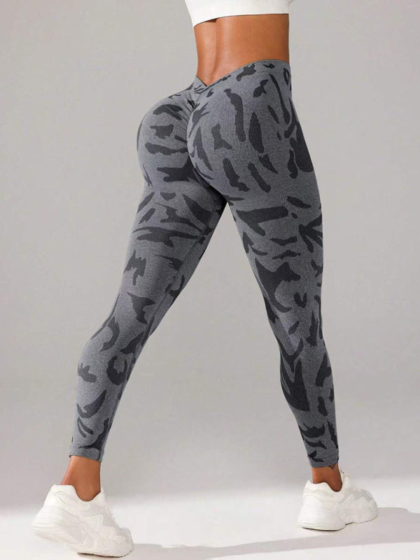 Sporty Pants - Military Camo Sports Leggings for Every Workout