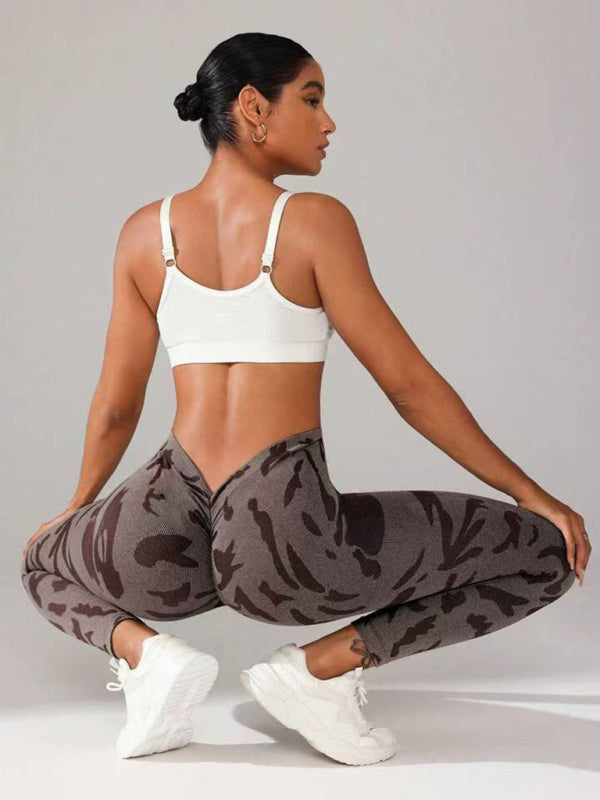 Sporty Pants - Military Camo Sports Leggings for Every Workout