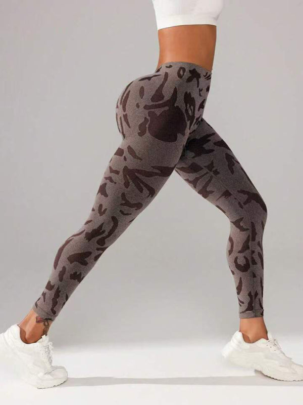 Sporty Pants - Military Camo Sports Leggings for Every Workout