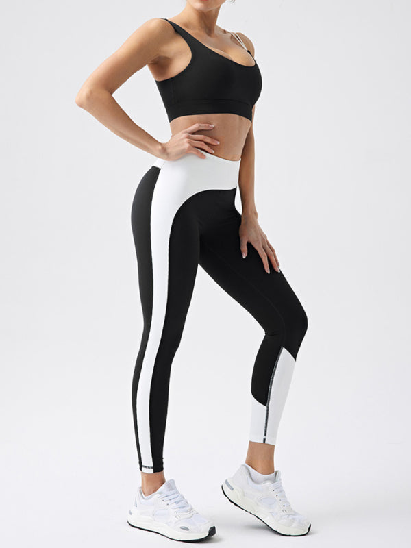 Sporty Top - Asymmetric Strap Padded Sports Bra for Peak Performance