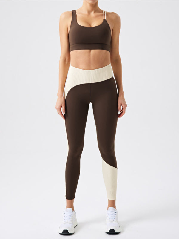 Sporty Top - Asymmetric Strap Padded Sports Bra for Peak Performance