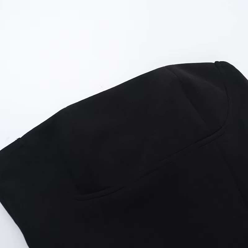 Summer Dresses - Blue Strapless Party Dress with Bowknot Back