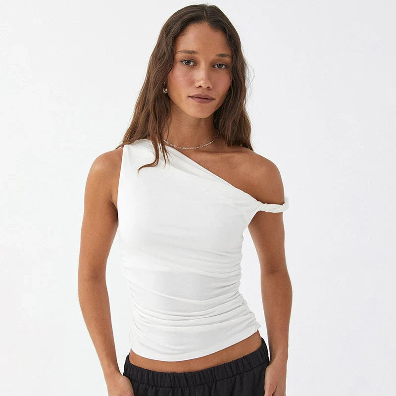 One-Shoulder Slim Fit Top