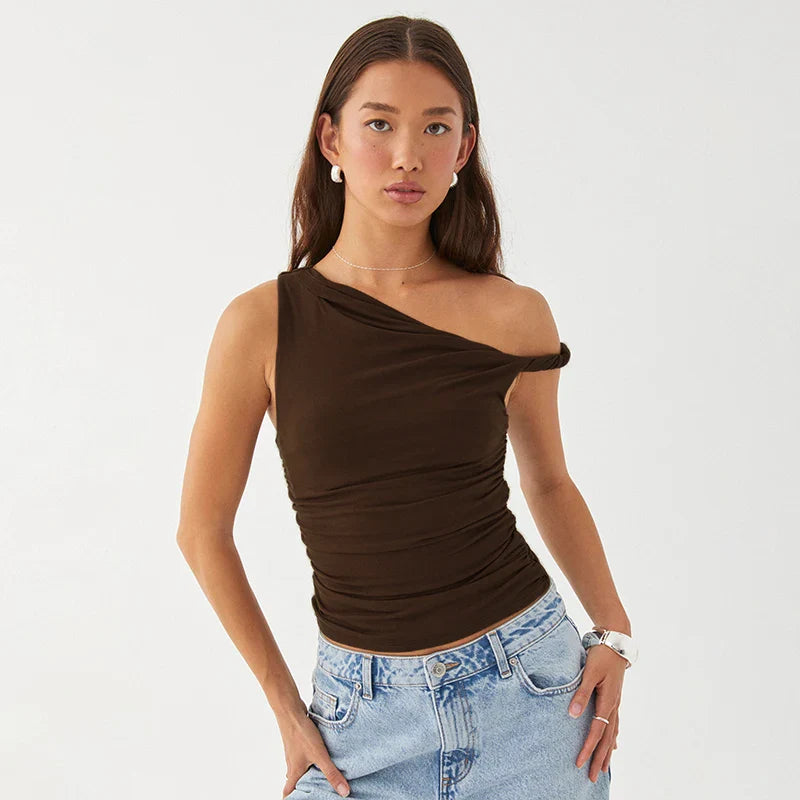One-Shoulder Slim Fit Top