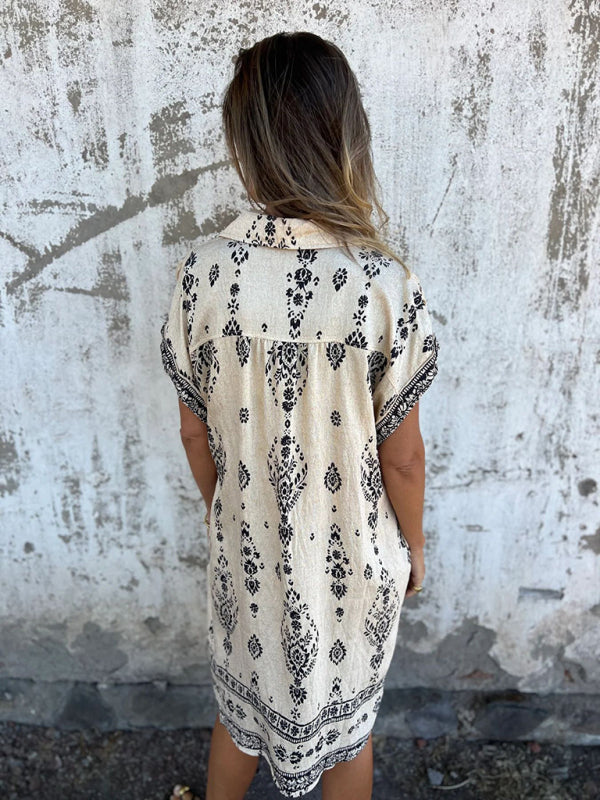 Summer dresses - Breathable Cotton-Linen Summer Dress for Women