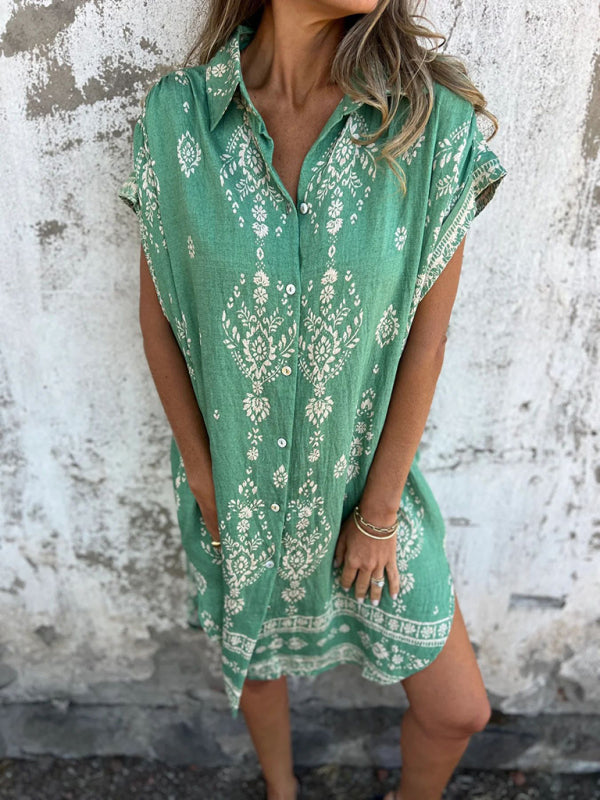 Summer dresses - Breathable Cotton-Linen Summer Dress for Women