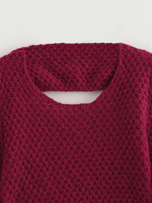 Sweaters - Backless Bolero Crop Knit Sweater