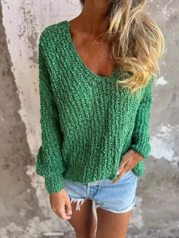 Sweaters - Essential Knitted V-Neck Sweaters for Stylish Layering