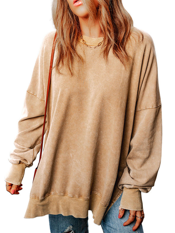 Sweatshirts - Earthy Colors Oversized Pullover – Perfect Mix-Matching