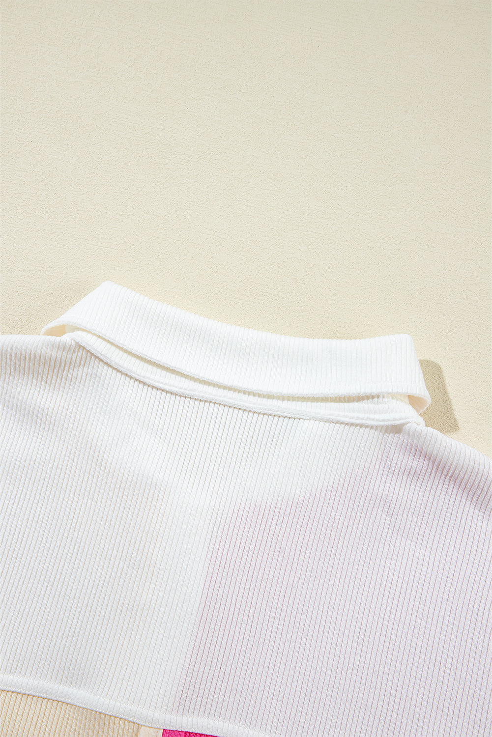 Sweatshirts & Hoodies - Colorblock Oversized Sweatshirt Ribbed Top