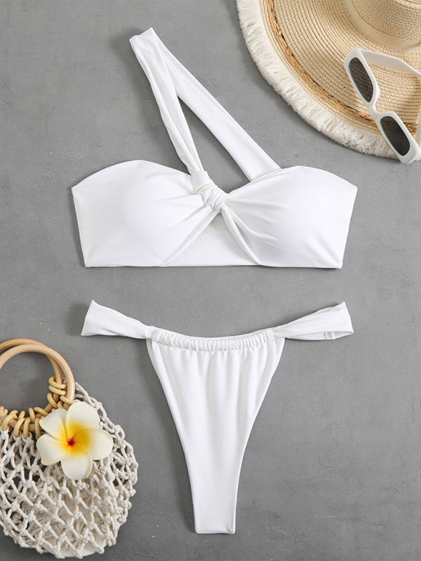 Swimwear - Elegant White Bikini Swimwear for Pool Parties