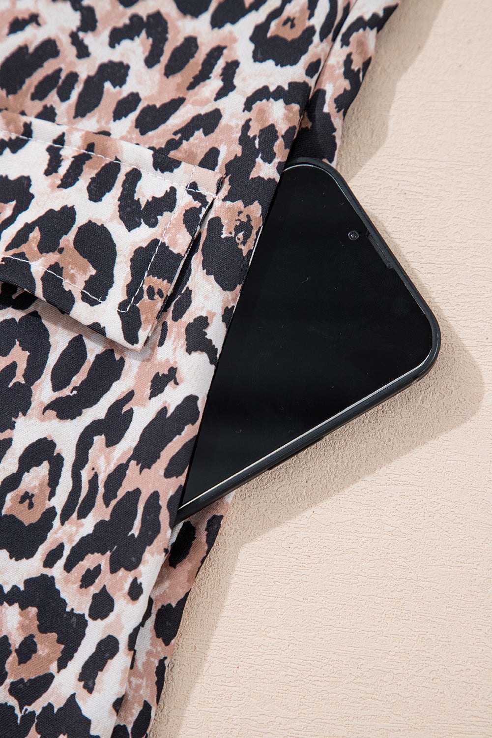 T Shirt Dresses - Leopard Print Casual T-shirt Dress