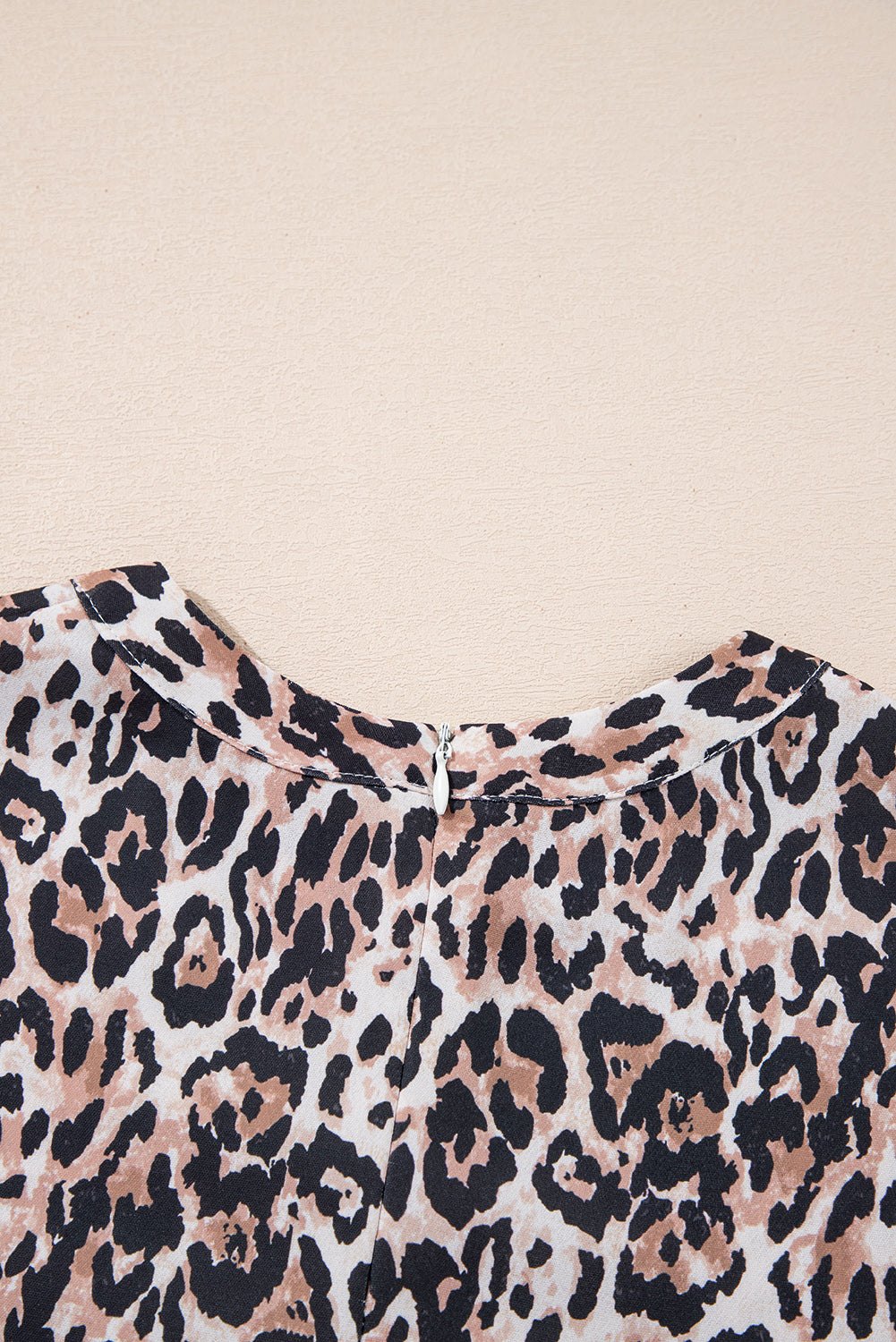 T Shirt Dresses - Leopard Print Casual T-shirt Dress